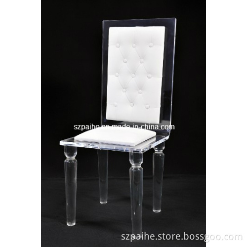 Acrylic Chair with Cushions (CY732)